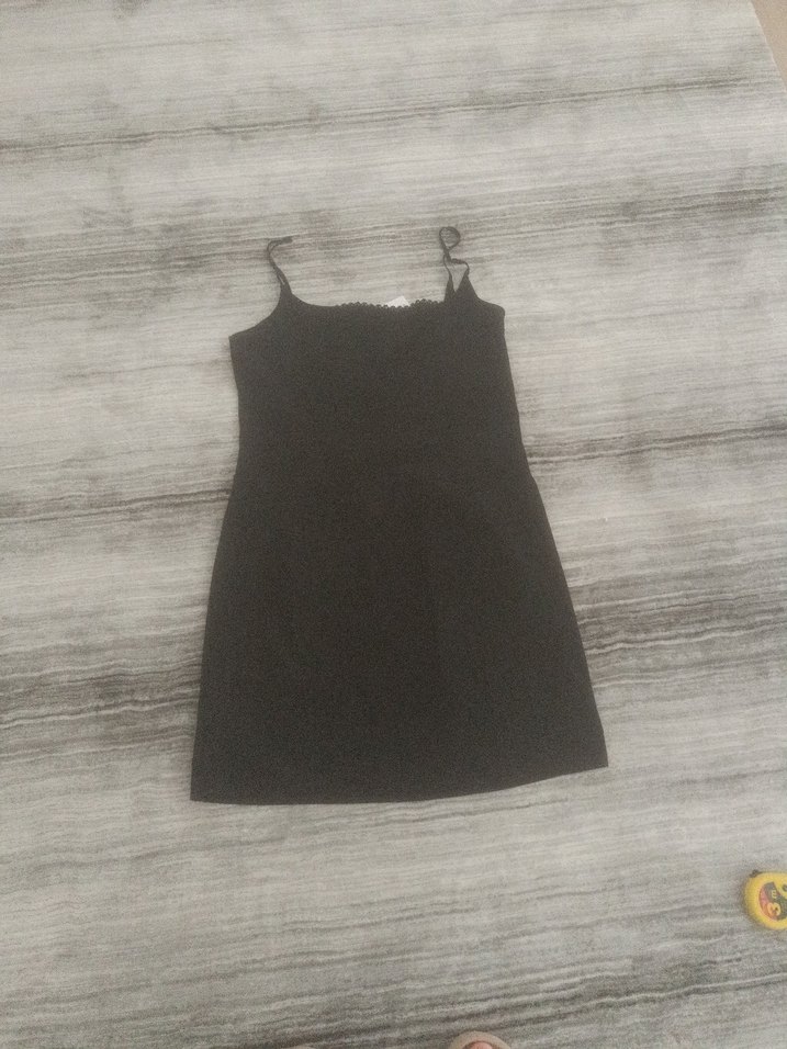 Siyah ip askılı mango L beden - Görsel 5