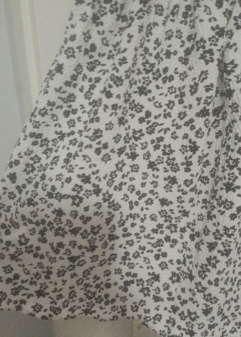 Gri Bağcıklı Midi Askılı elbise M beden 62cm boyu - Görsel 7