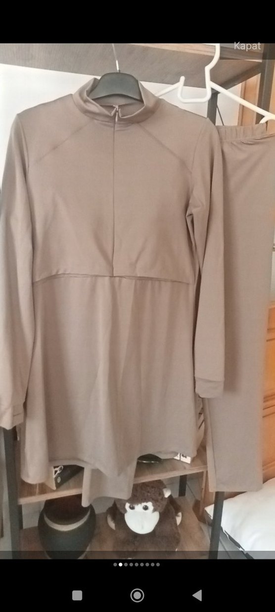 Bej Uzun Kollu haşemo 38 beden - Görsel 2