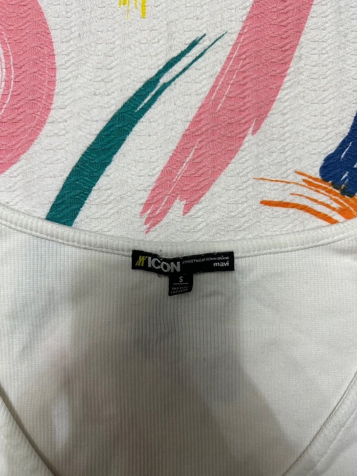 BEYAZ CROP TOP - Görsel 2