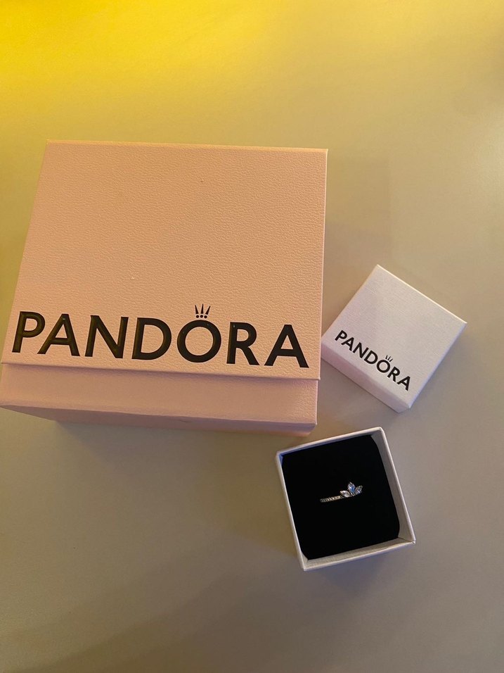 Pandora Beyaz Minimalist Kadın Yüzük - Görsel 3