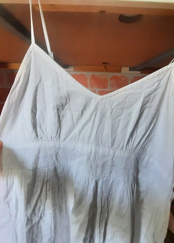 mudo Beyaz pamuk elbise - Görsel 4