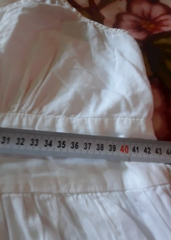 mudo Beyaz pamuk elbise - Görsel 11