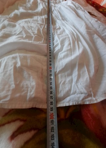 mudo Beyaz pamuk elbise - Görsel 12