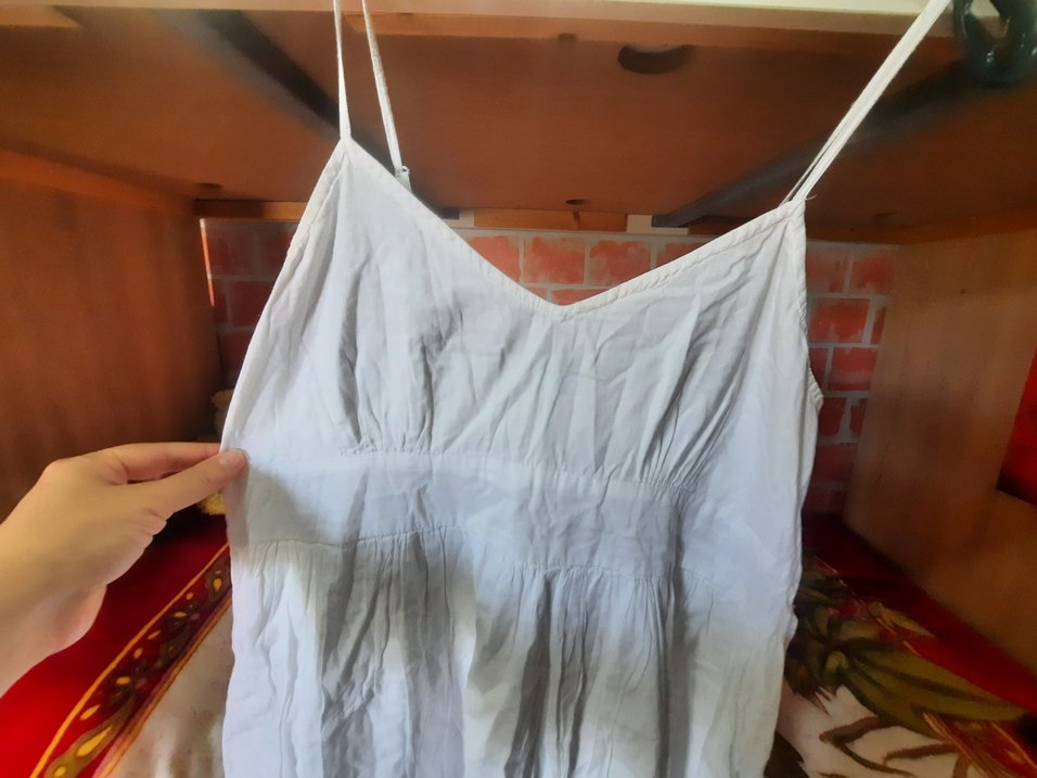 mudo Beyaz pamuk elbise - Görsel 4