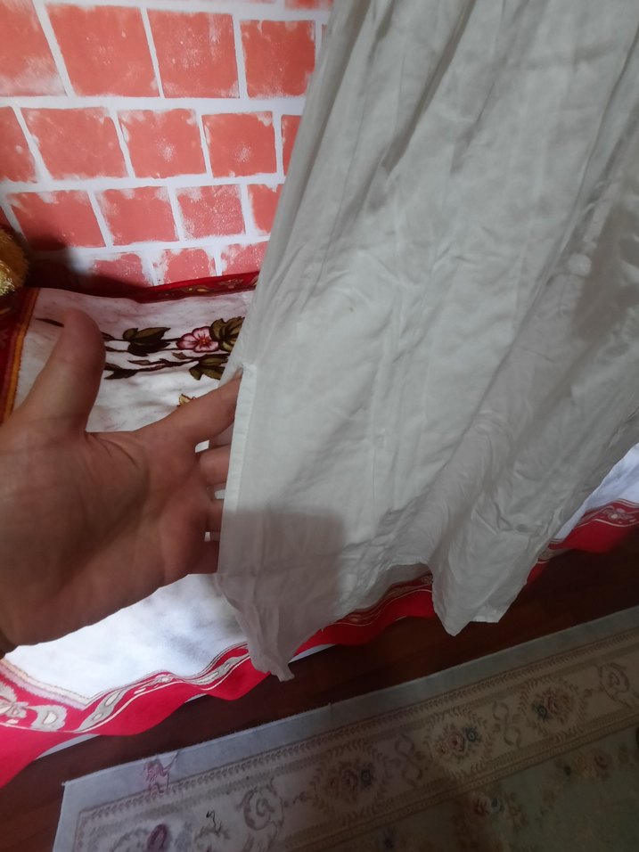 mudo Beyaz pamuk elbise - Görsel 2