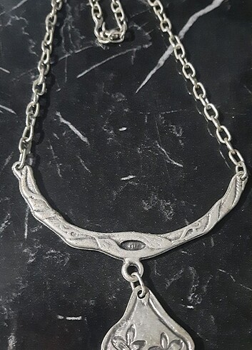 Tasarımcı Hint gümüşü tasarım kolye küpe set