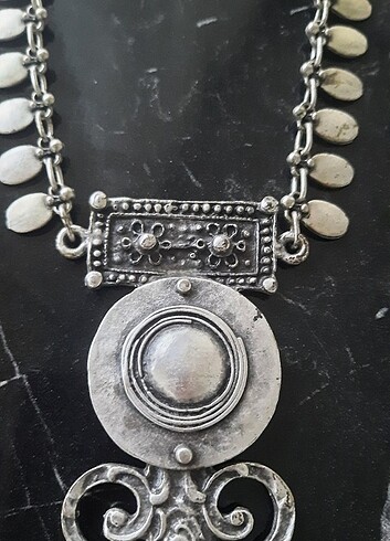 Tasarımcı Otantikgümüş tasarım kolye küpe takı seti 