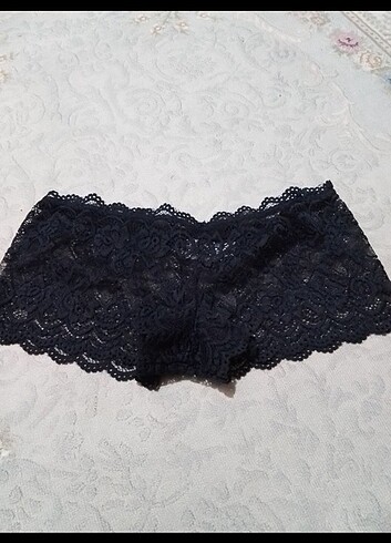 xl Beden lacivert Renk nicoletta kadın boxer dantel külot