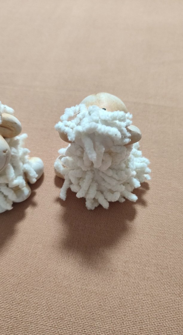 Beyaz Yünlü Koyun Biblo Seti - Görsel 3