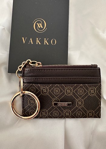 Beden kahverengi Renk Vakko Kahverengi Deri Fermuarlı Cüzdan