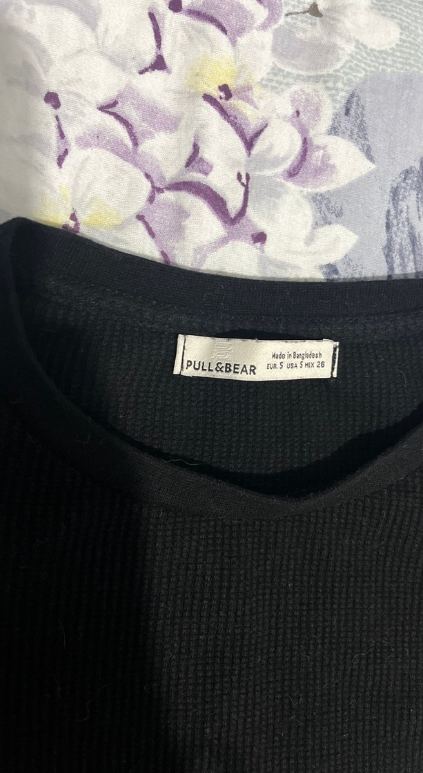 Siyah Kısa Kollu Kadın Tişört - Görsel 2