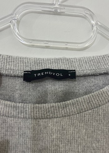 Gri Basic Kadın Sweatshirt - Görsel 3
