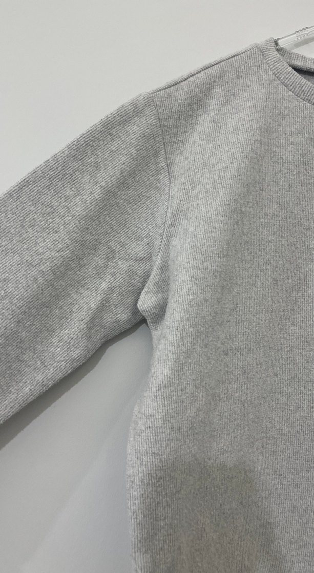 Gri Basic Kadın Sweatshirt - Görsel 2