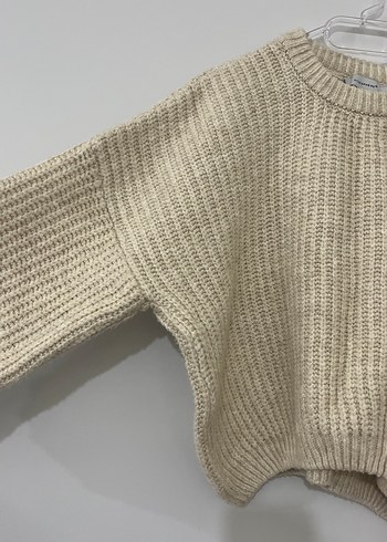 Bej Örgü Kadın Kazak - Görsel 2