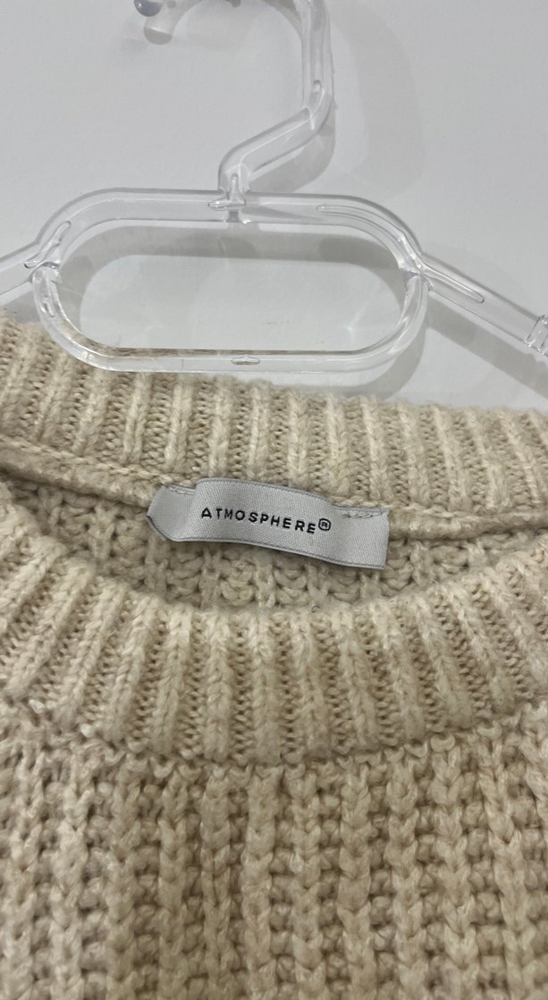 Bej Örgü Kadın Kazak - Görsel 3