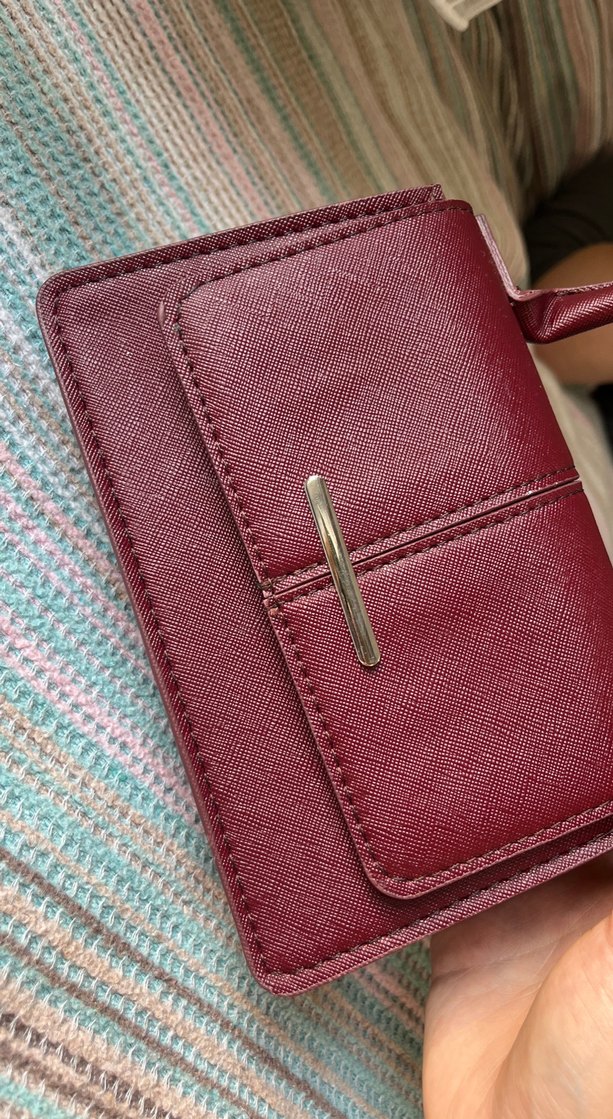 Bordo Deri Tokalı Kadın Çanta - Görsel 2