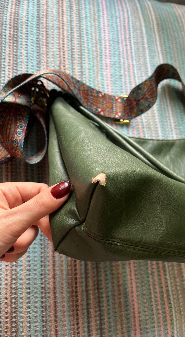 Bohem Çok Renkli Deri Kadın Çanta - Görsel 3