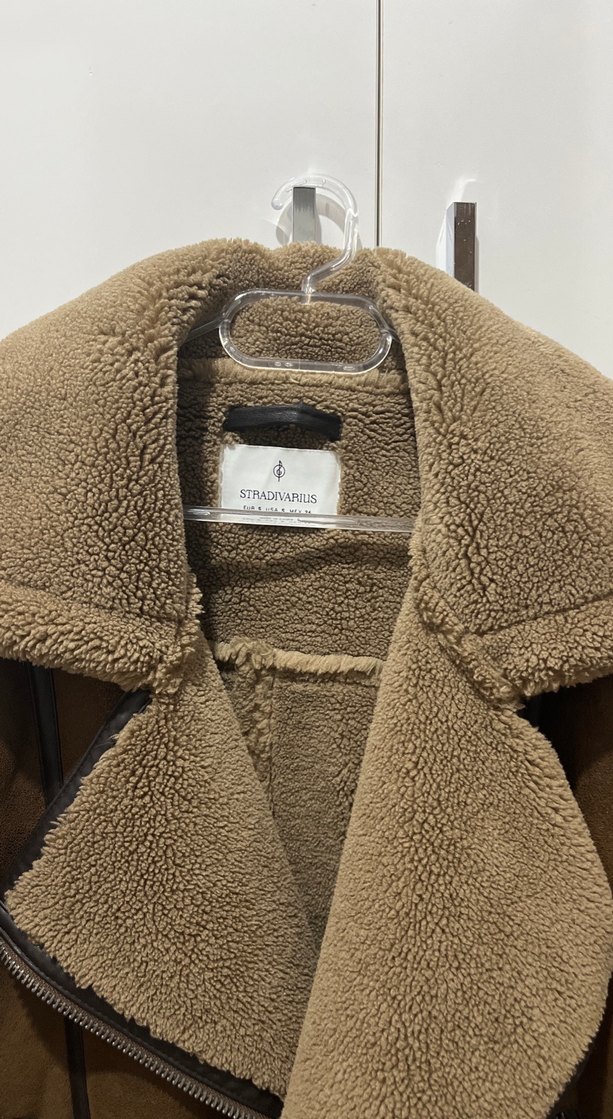 Kahverengi Süet Kadın Kışlık Ceket - Görsel 3