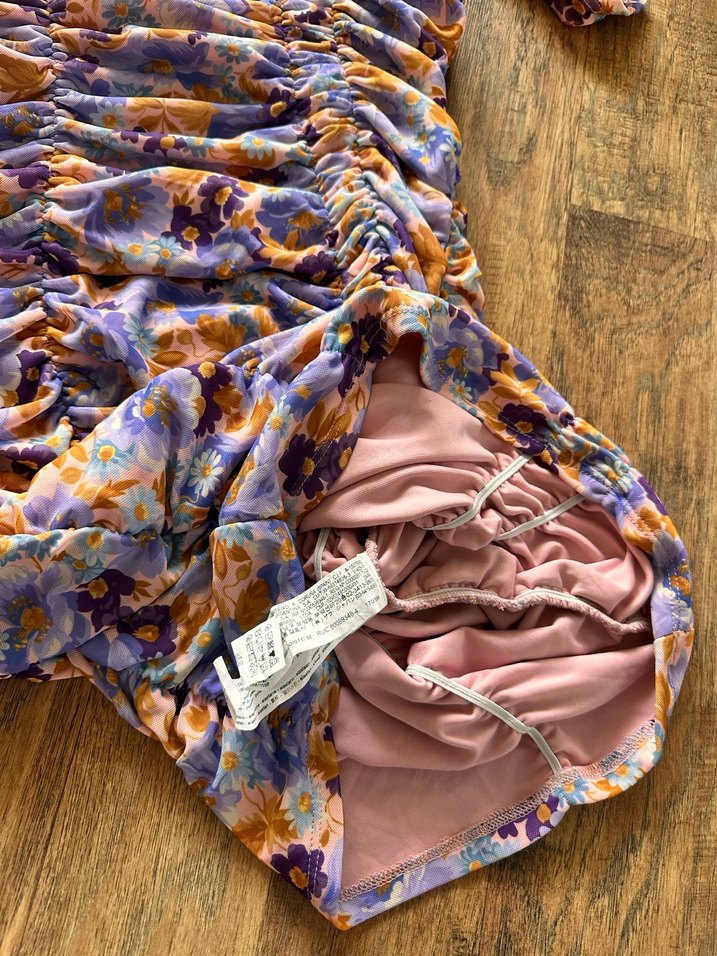 Zara Bohem Tarz Pastel Renkli Drapeli Uzun Elbise - Görsel 2