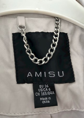 36 Beden ten rengi Renk Düğmeli Bej Midi Keten Kadın Trençkot