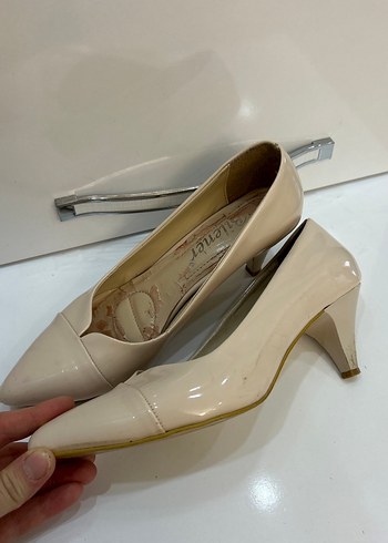 40 Beden Bej Kadın Stiletto Topuklu Ayakkabı