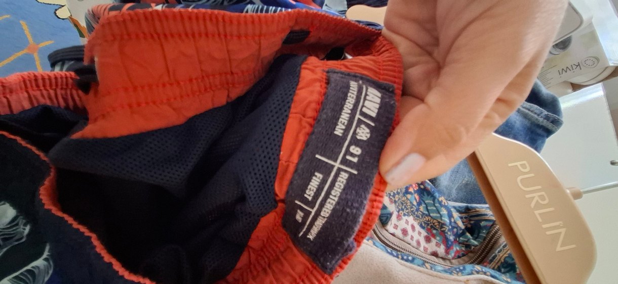 Erkek Lacivert Yaprak Desenli Şort Mayo - Görsel 4