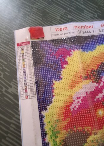 Renkli 30x30 cm diamond painting - Görsel 6