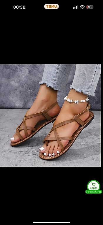 Sıfır sandalet 39 numara - Görsel 6