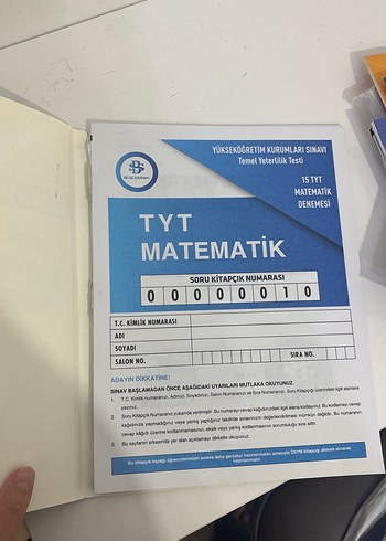Yks denemeleri hiç çözülmemiş