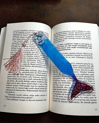 Epoksi tasarım kitap ayracı