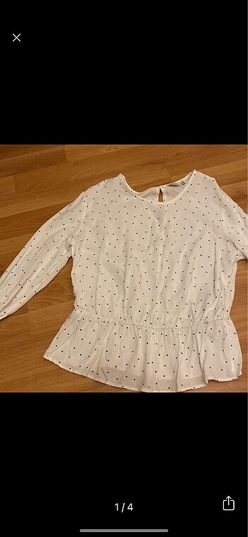 puantiyeli bershka bluz