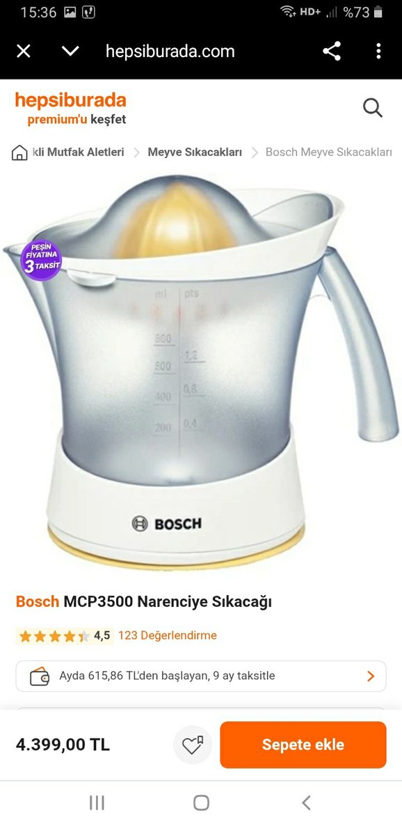 Bosch narenciye sıkacağı - Görsel 2