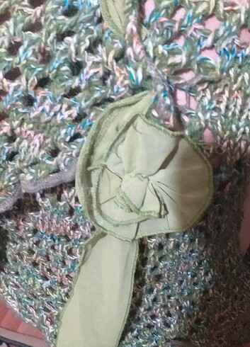 Yeşil tonlu şık triko - Görsel 2