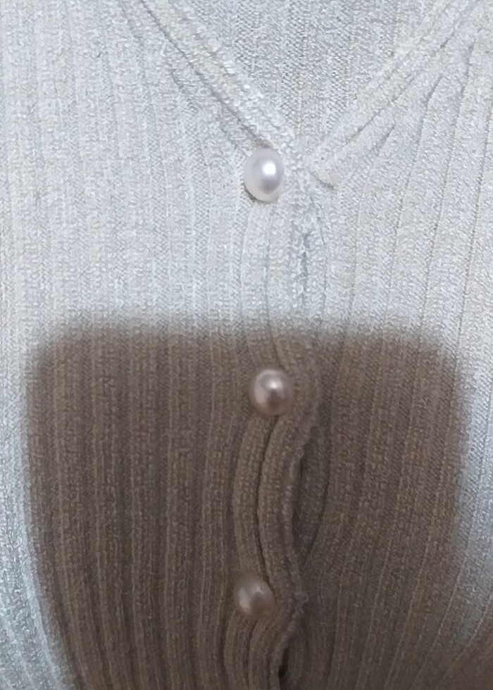 Bej renk ince triko ikili takım  - Görsel 2