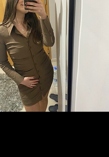 Zara gömlek elbise