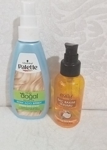 Palette Doğal Renk Koruyucu Sprey ve Emily Saç Serumu