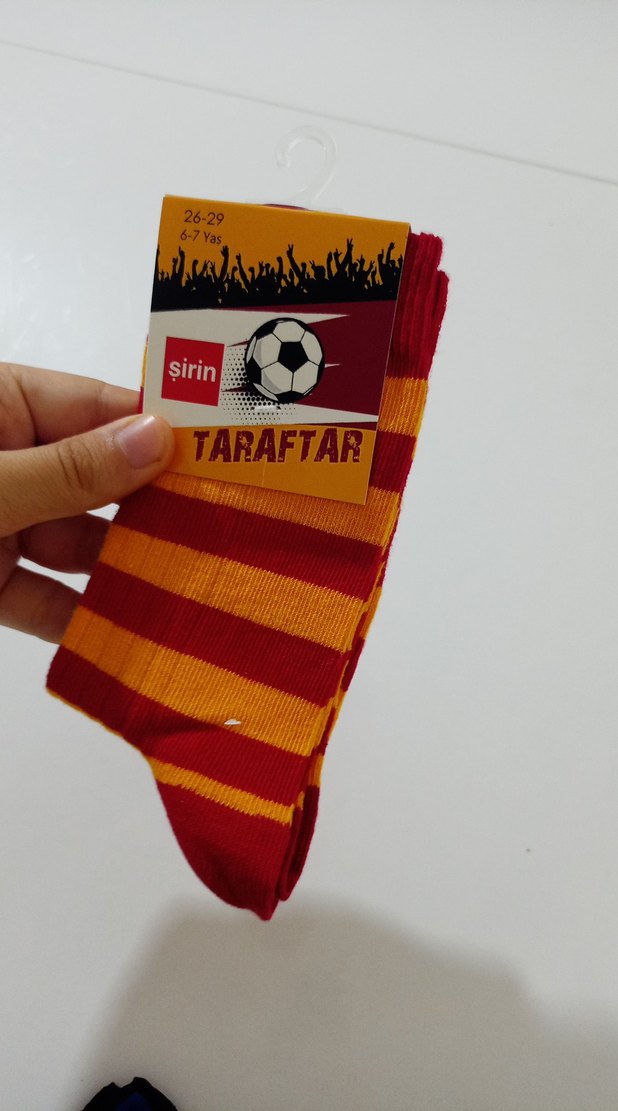 Renkli Baskılı Erkek Çorabı Taraftar - Görsel 4