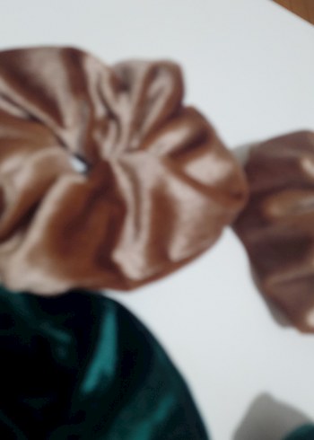 Kadife Görünümlü Elastik Bohem Saç Tokası - Görsel 5