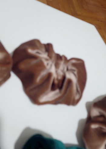 Kadife Görünümlü Elastik Bohem Saç Tokası - Görsel 6