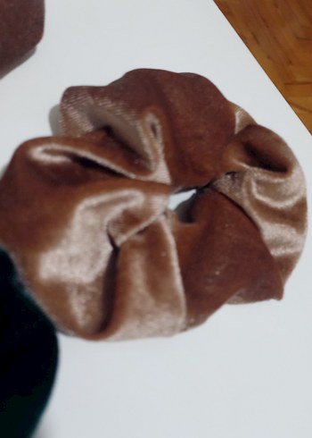 Kadife Görünümlü Elastik Bohem Saç Tokası - Görsel 2