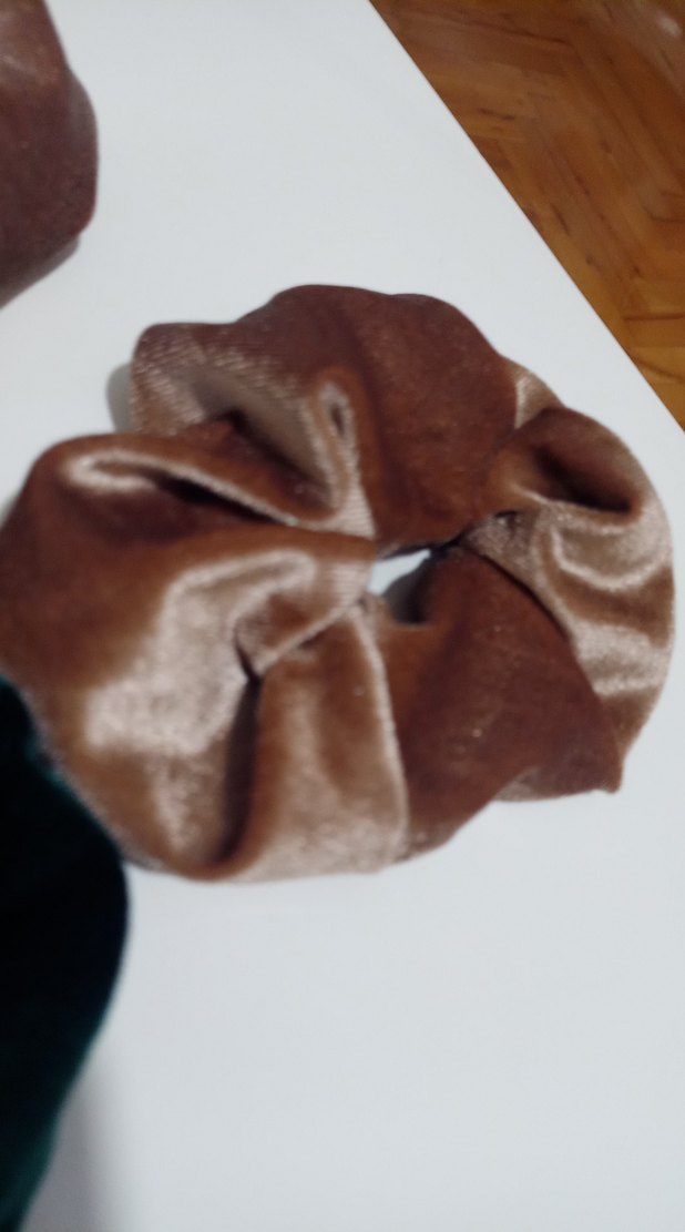 Kadife Görünümlü Elastik Bohem Saç Tokası - Görsel 2