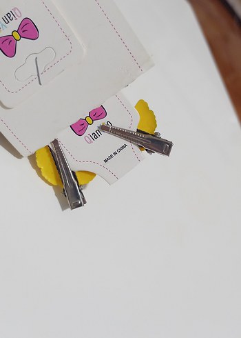 Sarı Çiçekli Çocuk Toka Seti - Görsel 8