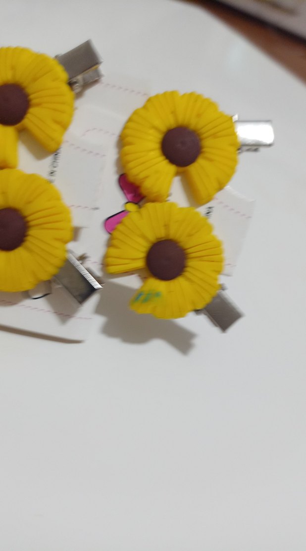 Sarı Çiçekli Çocuk Toka Seti - Görsel 2