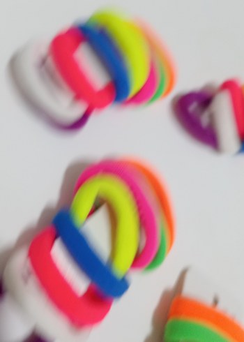Renkli Elastik Çocuk Saç Lastiği Seti - Görsel 6