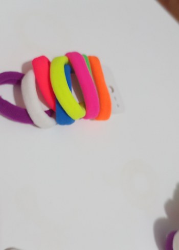 Renkli Elastik Çocuk Saç Lastiği Seti - Görsel 5