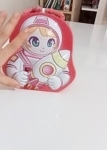 Renkli Pembe Astronot kumbara - Görsel 2