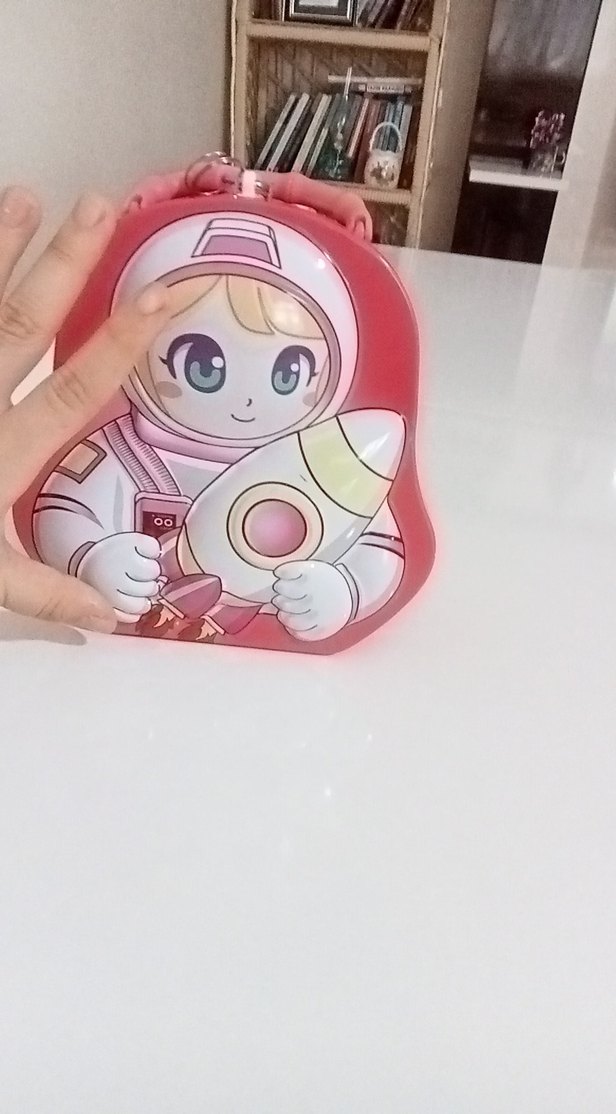 Renkli Pembe Astronot kumbara - Görsel 2