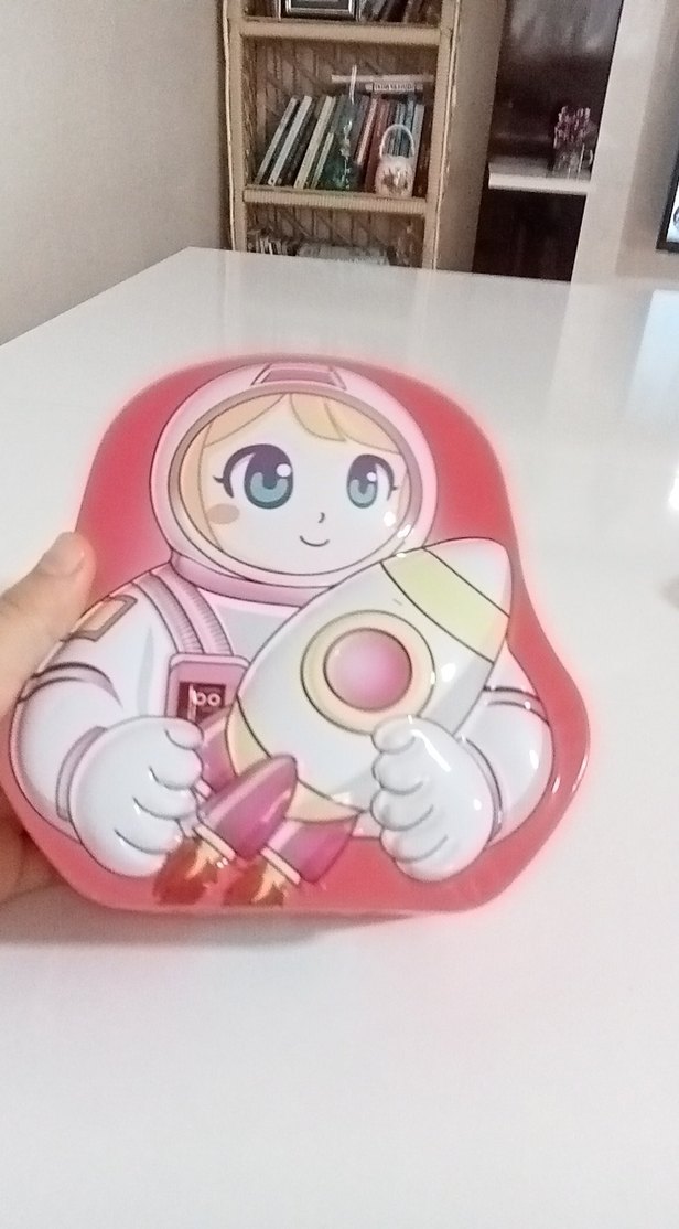 Renkli Pembe Astronot kumbara - Görsel 3