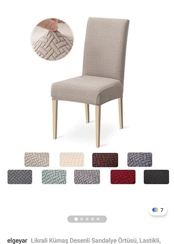 pudra Modern Sandalye Örtüsü